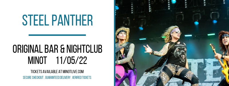 Steel Panther at The Original Bar tickets Steel Panther at The Original Bar