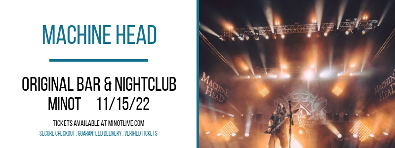 Machine Head at The Original Bar tickets Machine Head at The Original Bar